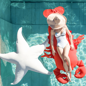 Pouf XL flottant homard